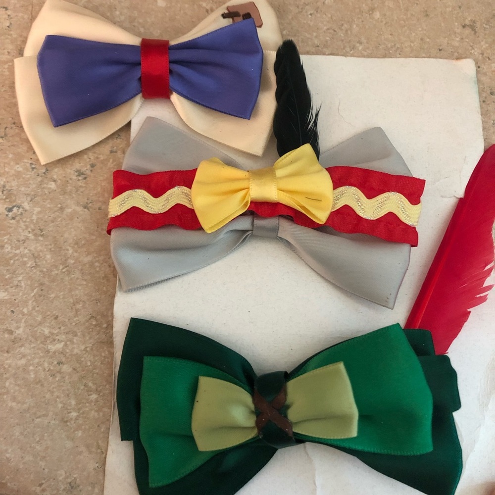 Set of three Disney inspired hair bows